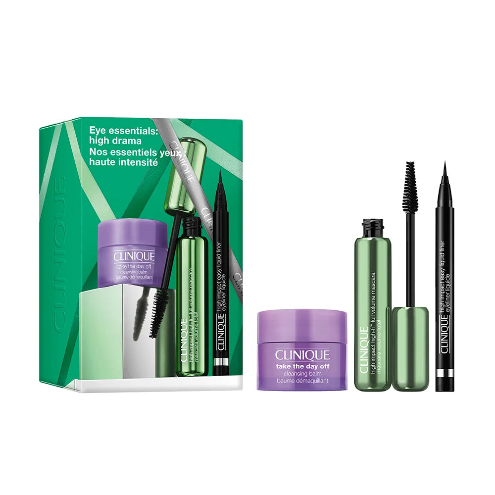 Clinique Cofanetto Make Up, Mascara, Eyeliner,Burro struccante